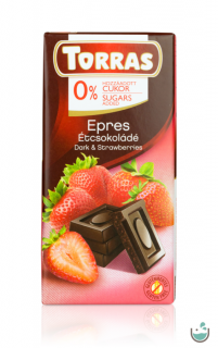 Torras Epres vegán étcsokoládé hozzáadott cukor nélkül (gluténmentes) 75 g