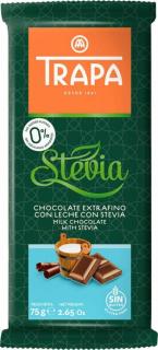 Trapa Stevia Tejcsokoládé (gluténmentes) 75 g