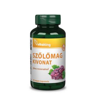 Vitaking Szőlőmag kivonat + Rezveratrol (80)