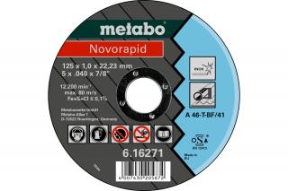 Metabo vágótárcsa 125x1,0x22,23 NOVORAPID INOX TF 41