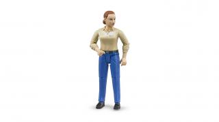 Nő figura kék nadrágban