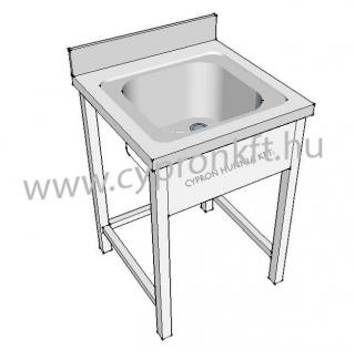 Egymedencés mosogató asztal 50x60x85 cm, medence: 40x40x25 cm