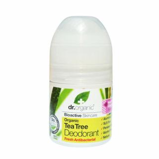 Golyós dezodor bio teafával 50 ml - Dr. Organic