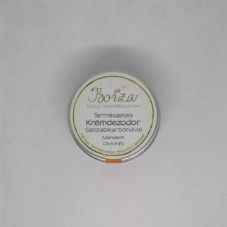 Krémdezodor szódabikarbónával mandarin-citromfű 45 ml - Borza