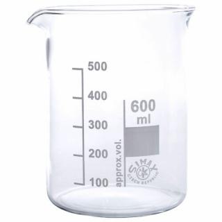 Üveg főzőpohár alacsony 600 ml