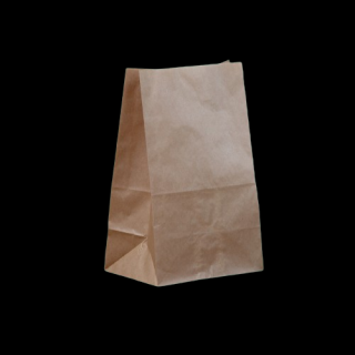 Talpas oldalredős papírtasak 18x28+12 cm barna