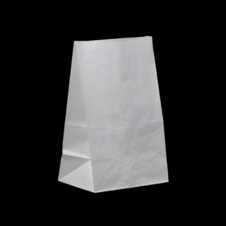 Talpas oldalredős papírtasak 18x28+12 cm fehér