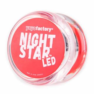 YoYoFactory Nightstar yo-yo, áttetsző/piros