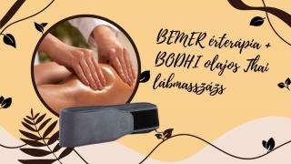 BEMER kezelés lábszáron + Bodhi thai olajos talp és lábszármasszázs
