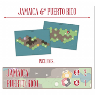 Age of Steam Deluxe: Jamaica  Puerto Rico (angol) promótérképek