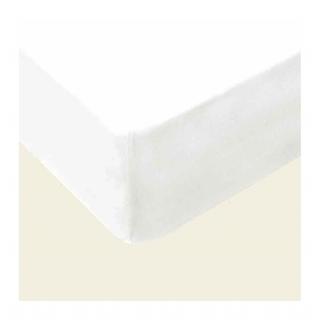 Basic fehér pamut jersey gumis lepedő szállodai használatra 140/160*200 cm-es matracra
