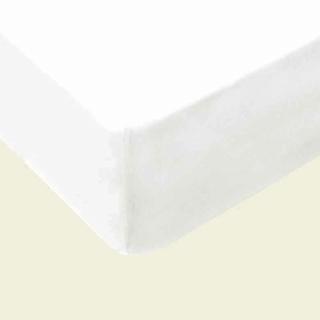 Fehér pamut jersey gumis lepedő szállodai használatra 140/160*200 cm-es matracra 10 db-os csomag