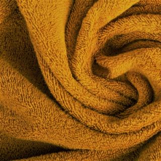 Mustár színű luxus pamut törölköző 30x30 cm