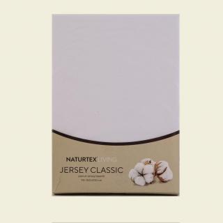 Naturtex pamut jersey fehér színű gumis lepedő 140x200 és 160x200 cm-es matracra