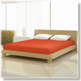 Pamut-elastan classic kármin vörös színű gumis lepedő 230 cm átmérőjű kerek  matracra
