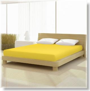 Pamut jersey classic citrom sárga színű gumis lepedő 70x140 és 60x120-25 cm-es matracra