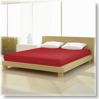 Pamut jersey classic cseresznye piros színű gumis lepedő 70x140 és 60x120-25 cm-es matracra