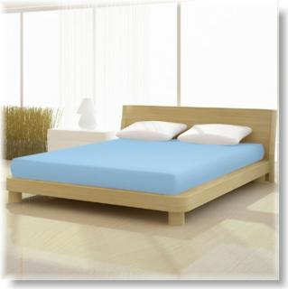 Pamut jersey classic kék színű gumis lepedő 70x140 és 60x120-25 cm-es matracra