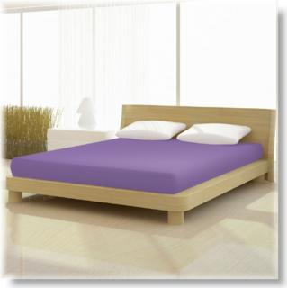 Pamut jersey classic orgona lila színű gumis lepedő 140x200 és 160x200 cm-es matracra