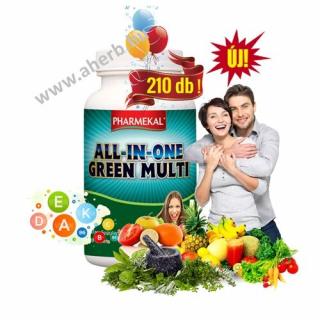 ALL-IN-ONE Green multi-vitamin komplex 210 db Pharmekal