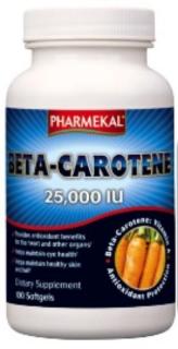 BÉTA-KAROTIN (A-vitamin) 25.000 IU 100db Pharmekal