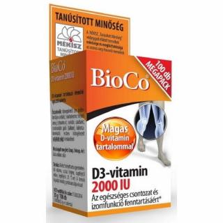 BioCo D3-vitamin 2000IU tabletta 100db