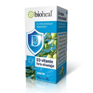 bioheal D3-vitamin Forte 3200NE olívaolajjal 70 db kapszula