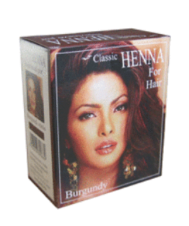 Classic Henna Burgundi vörös hajszínező por 100g