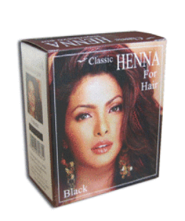Classic Henna Fekete hajszínező por 100g