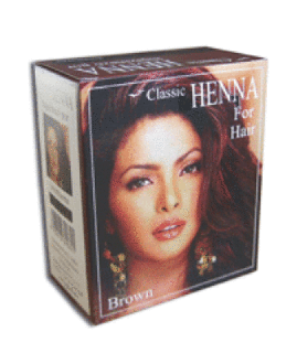 Classic Henna Sötétbarna hajszínező por 100g