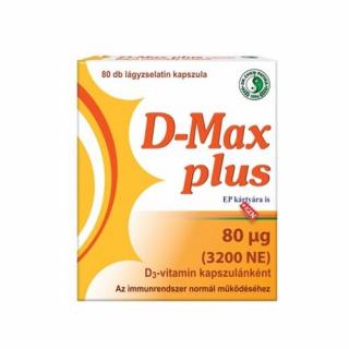 D-Max Plus D3-vitamin 3200 NE Lágyzselatin Kapszula 60db Dr. Chen