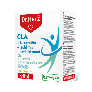 Dr. Herz CLA + L-karnitin + Zöld tea kivonat kapszula 60 db