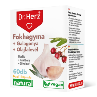 Dr. Herz Fokhagyma, Galagonya, Olajfalevél kapszula 60db