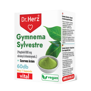 Dr. Herz GYMNEMA SYLVESTRE + SZERVES KRÓM kapszula 60db