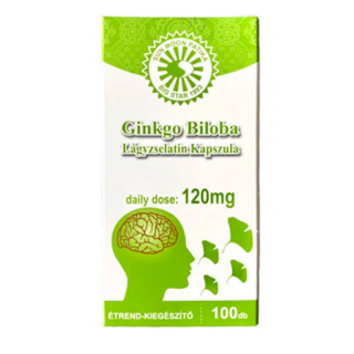 GINKGO BILOBA 120mg kapszula 100db Sun Moon