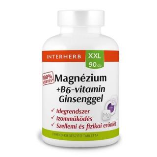 INTERHERB Magnézium + B6-vitamin Ginsenggel 90db