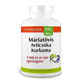 INTERHERB Máriatövis Articsóka Kurkuma tabletta 90db
