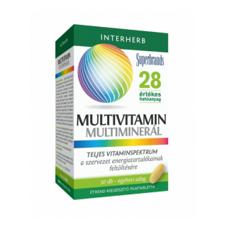 INTERHERB Multivitamin  Multiminerál tabletta 30db