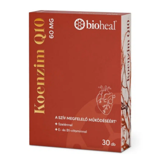 Koenzim Q10 Szelénnel E-vitaminnal és B1-vitaminnal (30db) Bioheal