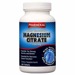 Magnézium-CITRÁT 250 mg 100 db Pharmekal