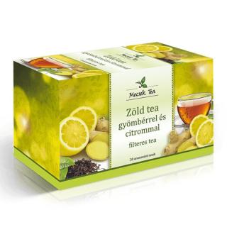 Mecsek Tea Zöld tea gyömbérrel és citrommal filteres teakeverék 20db