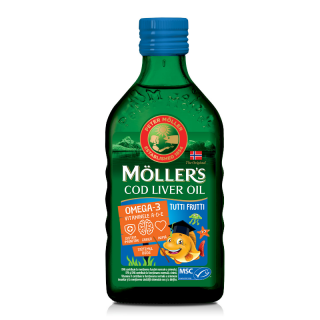 Möller's OMEGA-3 HALOLAJ, tutti-frutti ízű 250ml