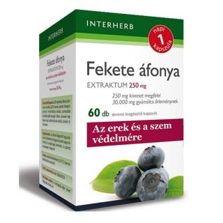Napi 1 FEKETE ÁFONYA Extraktum kapszula 250 mg 60 db Interherb