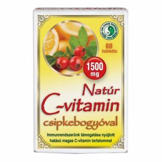 Natúr C-vitamin 1500mg Tabletta Csipkebogyóval 60db Dr. Chen