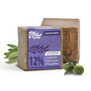 Natur Tanya® Lúgmentes Színszappan - 12% Babérfaolaj és 88% Olívaolaj, 200g ±10%