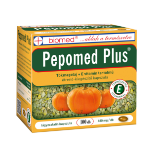 Pepomed Plus tökmagolaj+E-vitamin  kapszula 100db Biomed