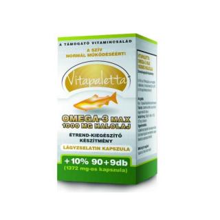 VITAPALETTA OMEGA-3 MAX 1000MG HALOLAJ kapszula 99db