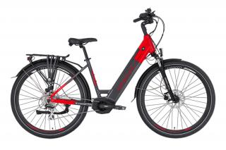 LOVELEC Triago Low Step elektromos kerékpár (576Wh, piros szín)