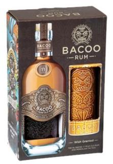 Bacoo Rum 11 years 40% pdd. + tiki kerámia pohár 0,7