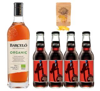 Barcelo Organic Rum  Cola szett koktélfűszerrel